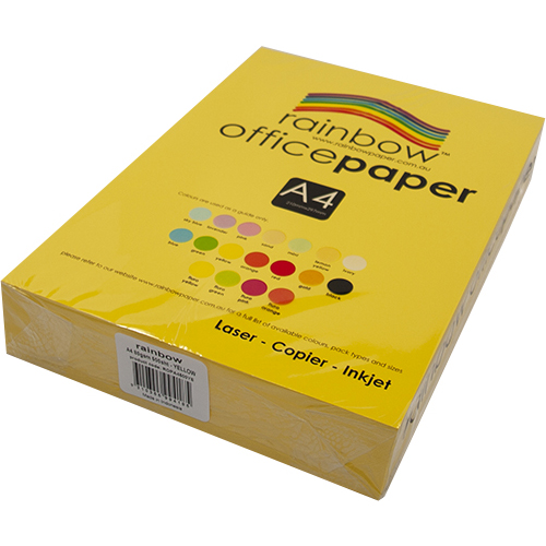 Rainbow™ A4 Office Paper 80gsm Bright Yellow ROPA4500YE